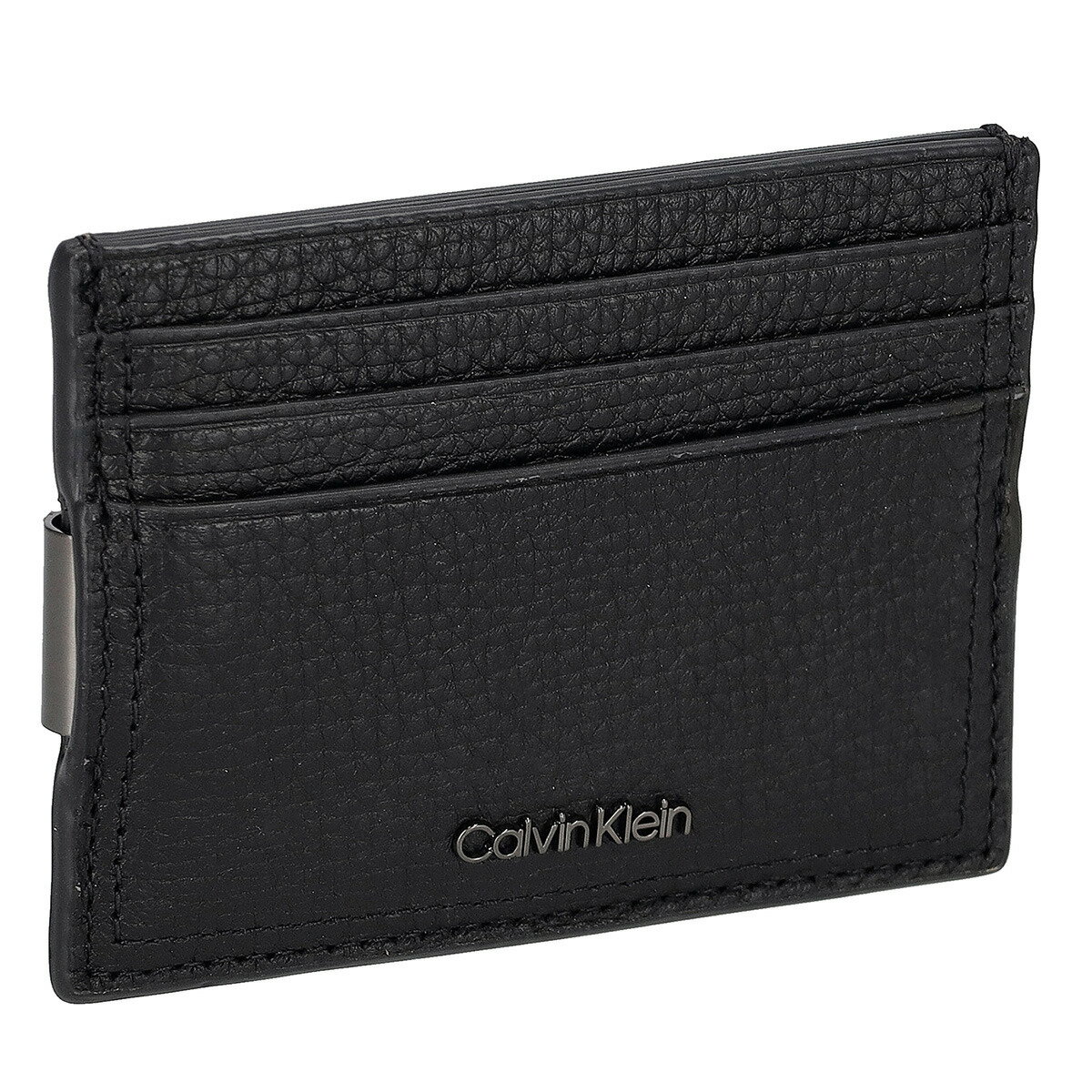 カルバンクライン 名刺入れ（メンズ） カルバンクライン Calvin Klein カードケース 名刺入れ K50K509613 BAX メンズ ブラック 本革 レザー