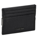 カルバンクライン Calvin Klein カードケース 名刺入れ K50K509613 BAX メンズ ブラック 本革 レザー