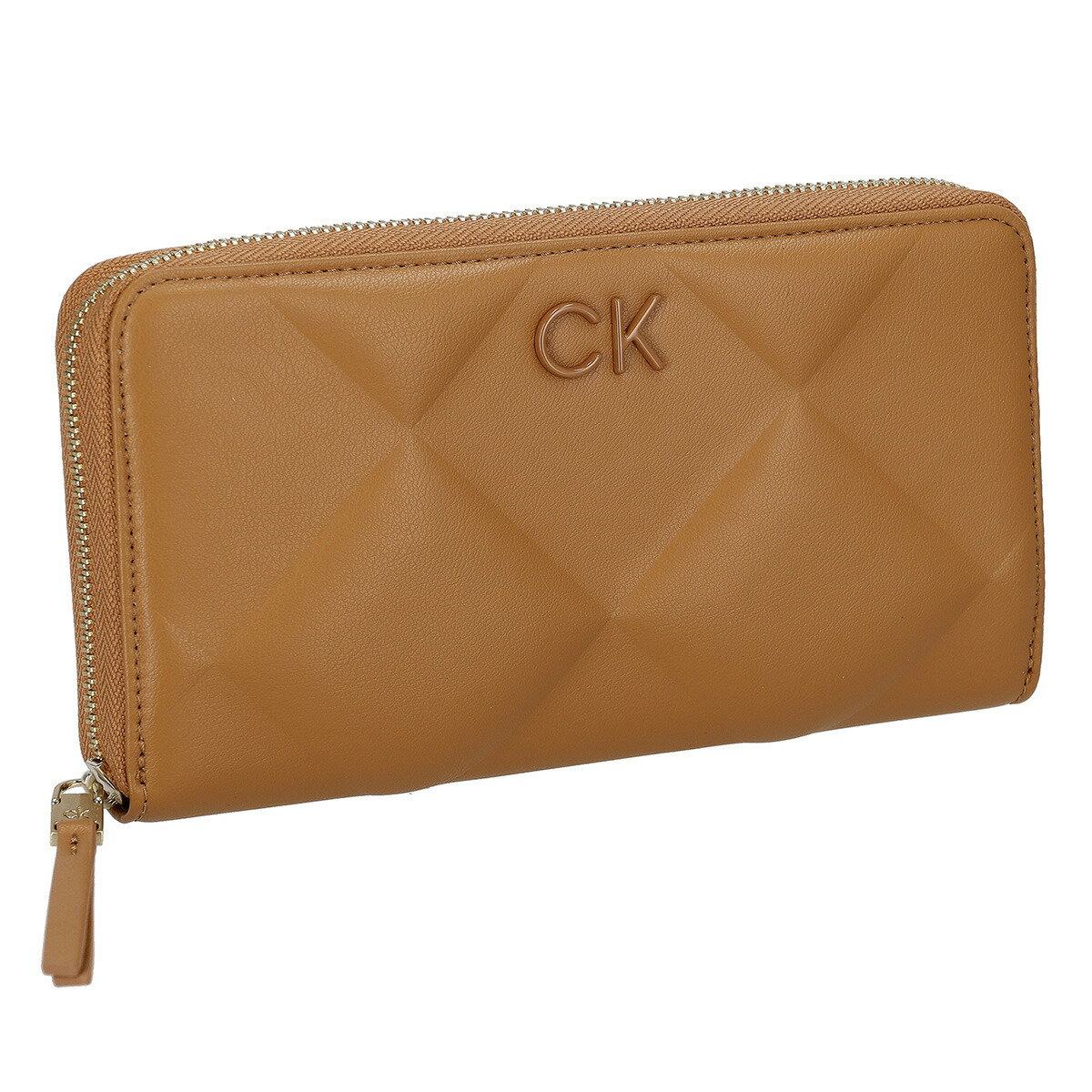 カルバンクライン Calvin Klein 財布 長財布 ラウンドファスナー長財布 小銭入れ付き K60K610774 GA5 レディース メンズ ブラウン