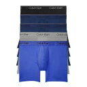 カルバンクライン Calvin Klein(CK) 肌着 ボクサーパンツ ボクサーブリーフ 前閉じ ロゴ 5枚セット お買い得 クラシックフィット 下着 男性用 NB2269 902 メンズ ブラック+ブルーシャドウ+グレー
