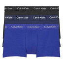 カルバンクライン Calvin Klein(CK) 肌着 ボクサーパンツ ローライズ 前閉じ コットン 綿 ストレッチ 3枚セット 3枚組 男性用 下着 NB2...