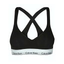 カルバンクライン Calvin Klein(CK) ブラレット ブラジャー ロゴ コットン ノンワイヤー カップ付き 下着 modern cotton QF16...