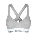 カルバンクライン Calvin Klein(CK) ブラレット ブラジャー ロゴ コットン ノンワイヤー カップ付き 下着 modern cotton QF16...