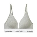 カルバンクライン Calvin Klein(CK) ブラレット ブラジャー ロゴ コットン ノンワイヤー カップ付き 下着 modern cotton QF56...