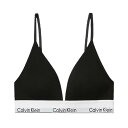 カルバンクライン Calvin Klein(CK) ブラレット ブラジャー ロゴ コットン ノンワイヤー カップ付き 下着 modern cotton QF56...