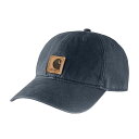 カーハート CARHARTT 帽子 キャップ アウトドア コットン 綿100% シンプル ロゴ ワンポイント キャンバス 100289 412 メンズ レディース ユニセックス ネイビー