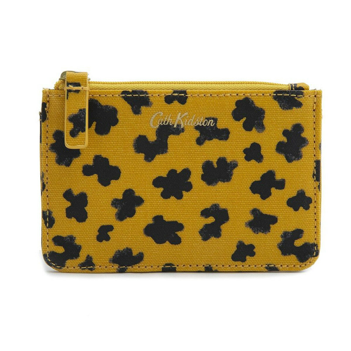 キャスキッドソン Cath Kidston カードケース コインケース 1065336 106383718613102 SMALL CARD & COIN PURSE YELLOW LEOPARD PRINT スリム 小銭入れ 名刺入れ イエロー+ブラック系レオパード柄 ヒョウ柄