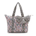 トートバッグ キャスキッドソン Cath Kidston トートバッグ 1064322 106389918648102 BOW SLOUCH TOTE PEACH PAPER PANSIES SMALL リボン付き ショルダー トート ピンク系＋花柄＋ヒョウ柄マルチカラー