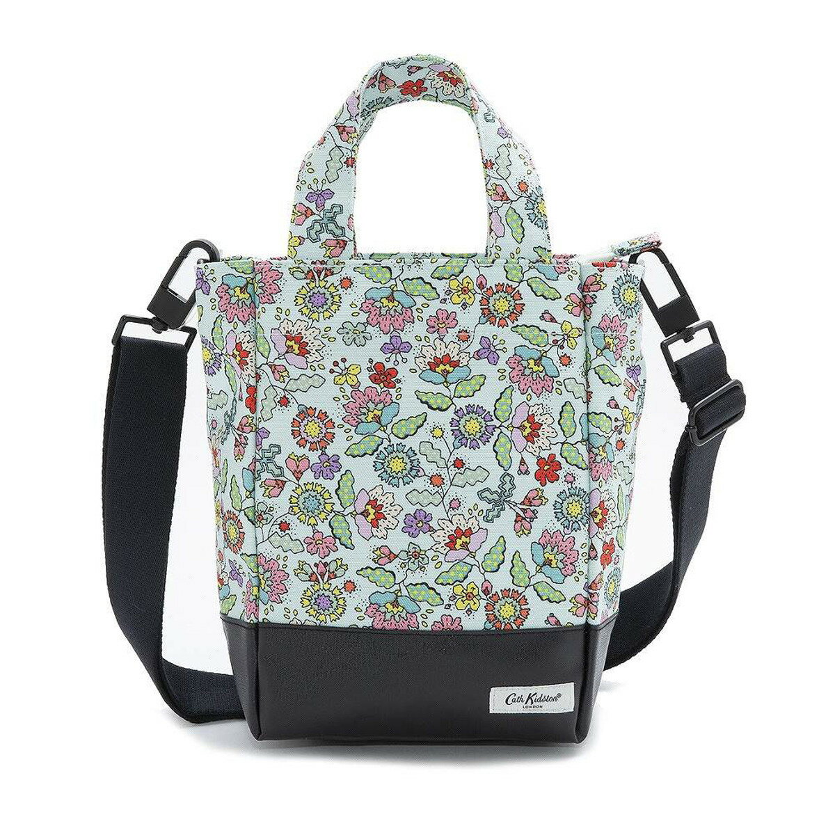 トートバッグ 【楽天スーパーSALE対象商品】キャスキッドソン Cath Kidston トートバッグ 1064643 106390618589102 ORGANIC COTTON SMALL TOTE MINT DENSE PAISLEY オーガニックコットン製 2way スモール トート 斜めがけショルダーバッグ デンス ペイズリー