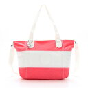 キプリング kipling ショルダーバッグ ピンク 白 バッグ 斜めがけバッグ レディース トートバッグ 2way ショルダー ナイロン トート ファスナー付...