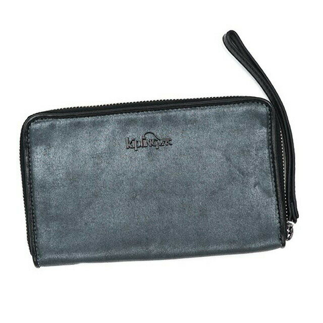 キプリング kipling 財布 K12469 B96 OLVIE WRISTLET ストラップ付 ラウンドファスナー長財布 ブラック