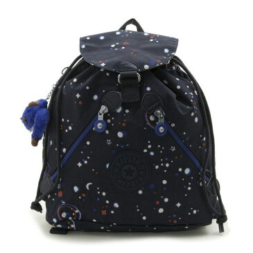 キプリング Kipling リュックサック バックパック BUSTLING Galaxy Party ブルー系スペース柄マルチ K16998 38M