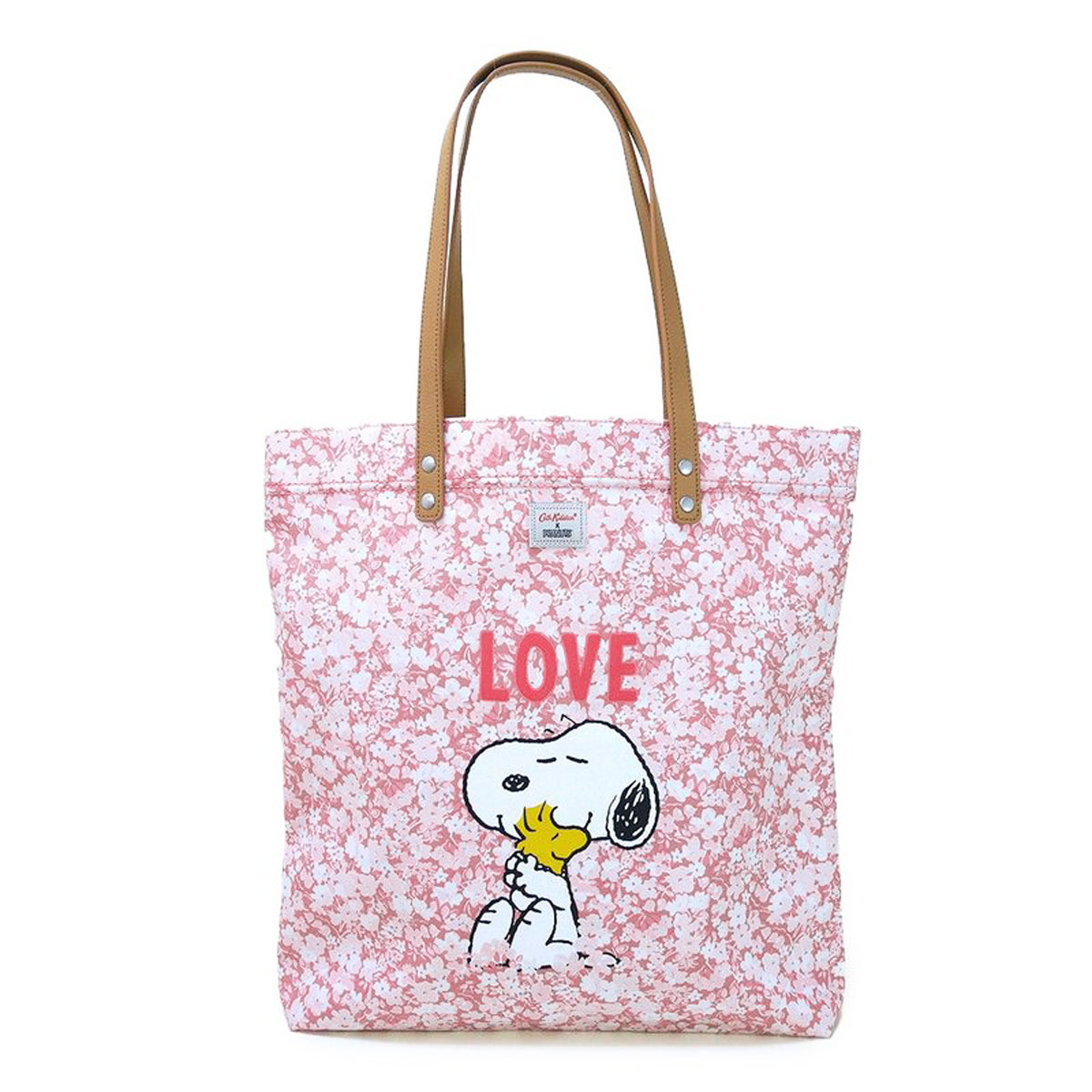 トートバッグ キャスキッドソン トートバッグ スヌーピー 910125 105233716562102 ショッパー トート ショルダー WASHED PINK / SNOOPY PAPER DITSY