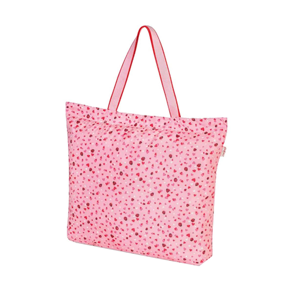 楽天Salada Bowl-おしゃれブランド通販キャスキッドソン Cath Kidston トートバッグ 984447 105959617824102 LARGE FOLDAWAY TOTE MINI LOVEBUGS ミニ ラブ バグズ 折りたたみ式 トート ショルダーバッグ エコバッグ エコバック PALE ROSE ピンク系＋テントウムシ＋ハート柄マルチカラー