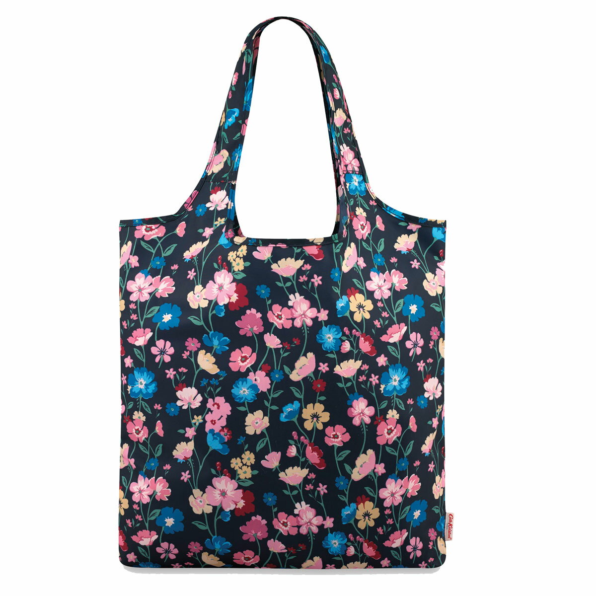 トートバッグ 【楽天スーパーSALE対象商品】キャスキッドソン Cath Kidston エコバッグ エコバック 984560 105961017940102 FOLDAWAY SHOPPER PARK MEADOW パーク ミードゥ 折りたたみ式 ショッピングバッグ トートバッグ NAVY ネイビー＋フラワー柄マルチカラー