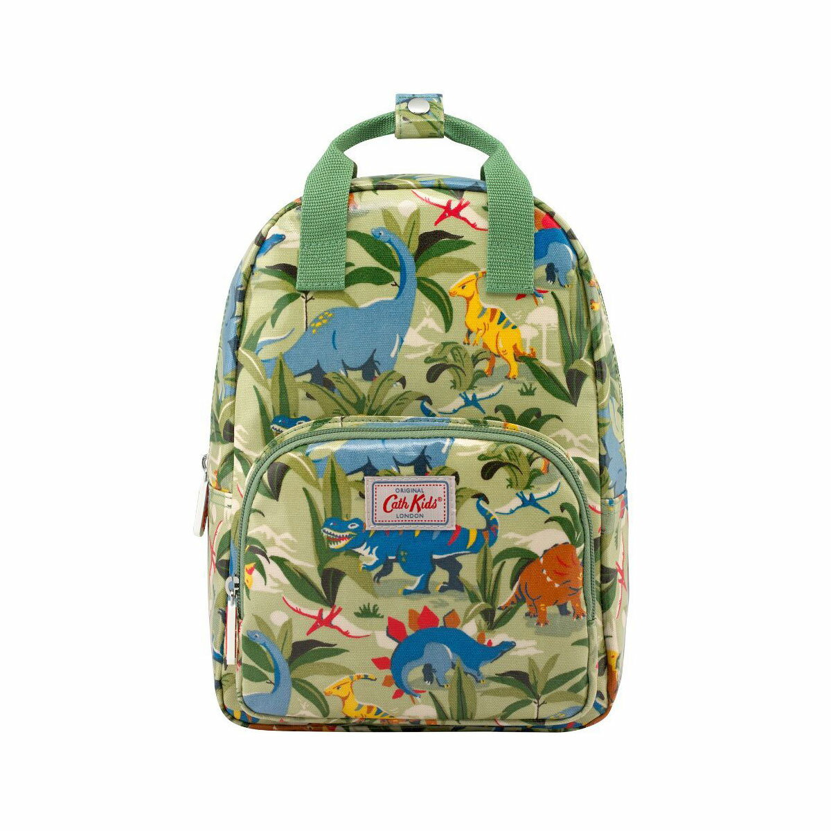 キャスキッドソン Cath Kidston リュック 994712 106014017832102 K M BACKPACK DINOSAUR JUNGLE ダイナソー ジャングル キッズ ミディアム バックパック リュックサック ALE GREEN ペールグリーン系＋恐竜柄マルチカラー