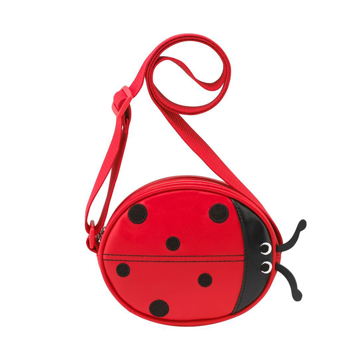 キャスキッドソン Cath Kidston ポシェット 994835 106014617865102 NOVELTY LADYBIRD HANDBAG SOLID テントウムシ ノベルティ レディバード ハンドバッグ 斜めがけバッグ ショルダーポーチ POPPY RED ポピーレッド＋ブラック