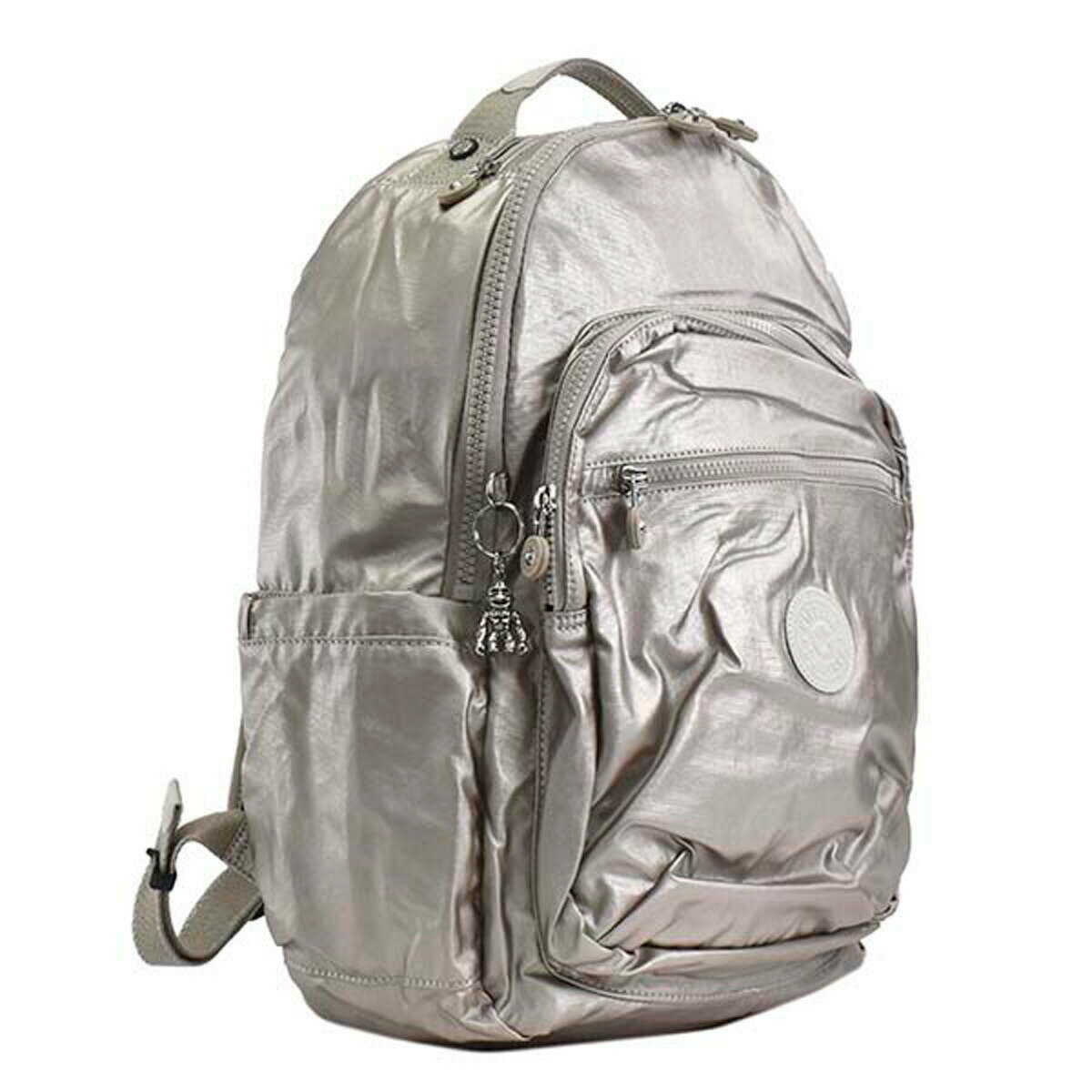 キプリング Kipling リュックサック KI4034 48I SEOUL ソウル バックパック METALLIC GLOW シルバーベージュ系