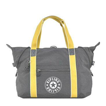 【楽天スーパーSALE対象商品】キプリング Kipling ボストンバッグ KI2522 49X ART M アートエム キャリーオンバッグ トートバッグ トラベルバッグ DARK CARBON YELLOW グレー系＋イエロー