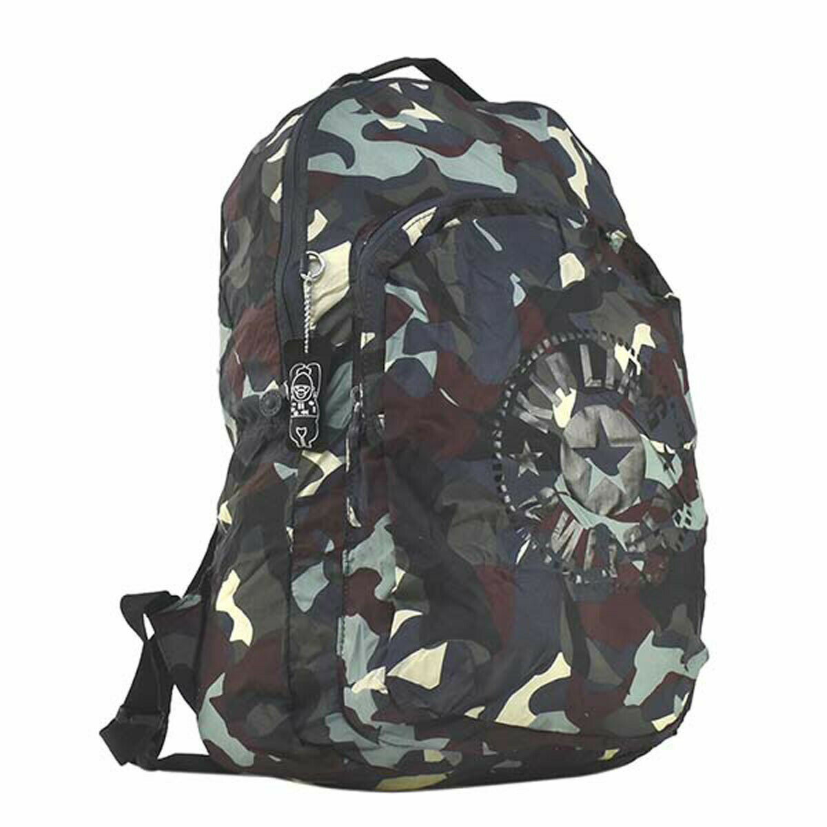 キプリング Kipling バックパック KI3741 35X SEOUL PACKABLE ソウルパッカブル リュックサック 折りたたみサブバッグ CAMO LARGE LIGHT 迷彩柄マルチカラー