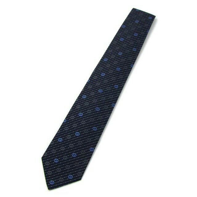 グッチ GUCCI 319922 4B002 4061 GGパターンシルクジャカードネクタイ ネイビー系マルチカラー ネクタイ メンズ ブランド 結婚式 クリス...