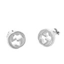 Ob` GUCCI sAX 479227 J8400 8106 STUD EARRINGS WITH INTERLOCKING G MOTIF IN ST X^bh CO EBY C^[bLO G `[t Vo[