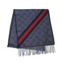 グッチ ストール グッチ GUCCI マフラー メンズ レディース 570603 3GB18 4068 ストール ミッドナイトブルー