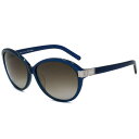 クロエ Chloe サングラス アジアンフィット UVカット CE616SA-424 フォックス型 レディース ブルー+グレーグラデーション