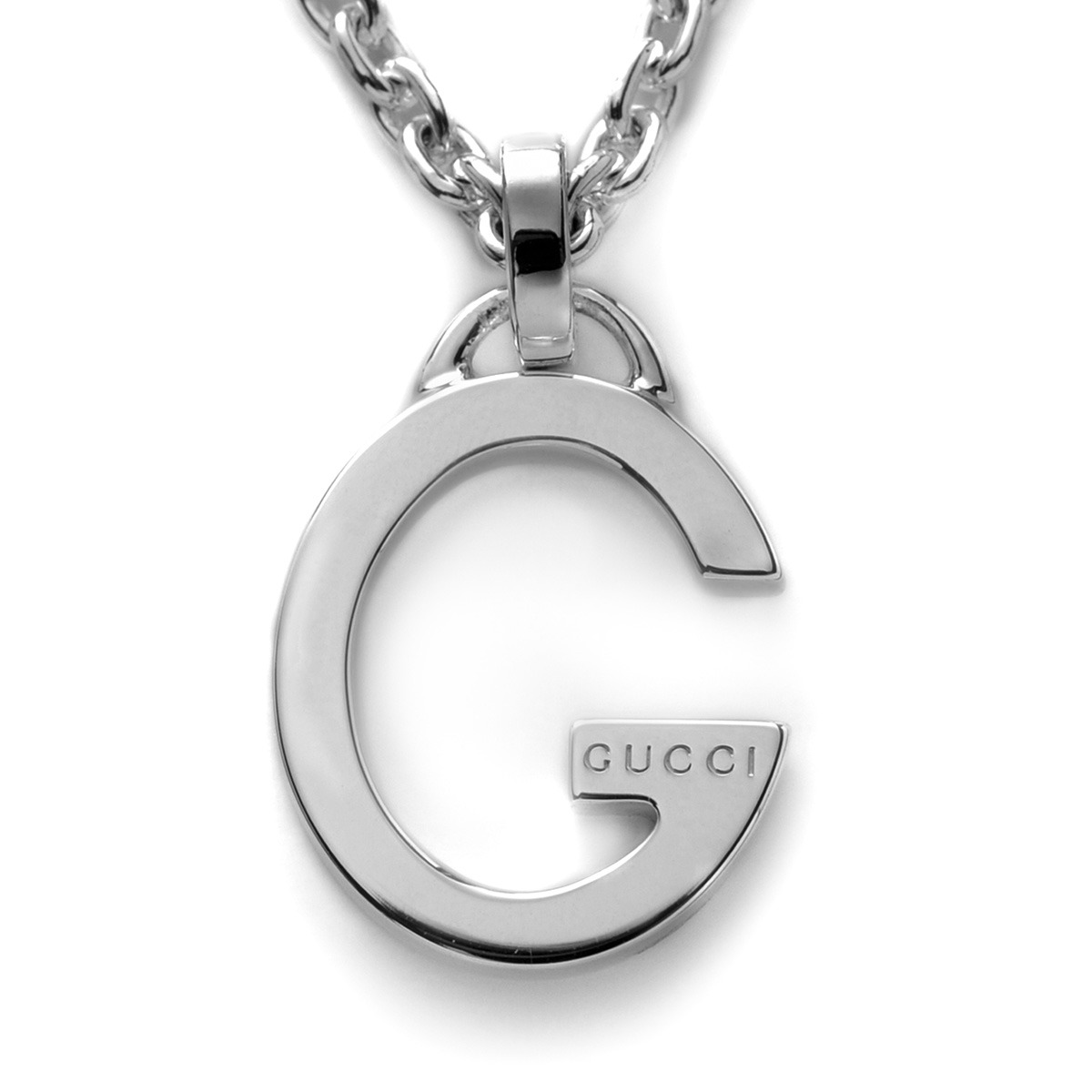 グッチ GUCCI ネックレス 233936 J8400 8106 G PLATE Gプレート ペンダント レディース アクセサリー シルバー