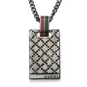 グッチ GUCCI ネックレス 310481 J89L0 8518 DIAMANTISSIMA ディアマンティッシマ ペンダント ユニセックス アクセサリー ガンメタ系シルバー