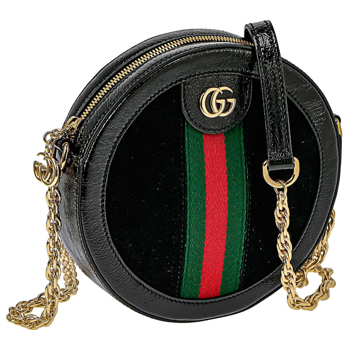 グッチ GUCCI ショルダーバッグ 550618 D6ZYB 1060 OPHIDIA PETITE GG MARMONT オフィディア プチ GGマーモント チェーンバッグ 斜めがけバッグ ラウンド ブラック+マルチカラー