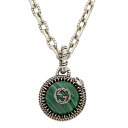 グッチ GUCCI ネックレス 577429 08349 4401 GARDEN ガーデン ペンダント レディース アクセサリー シルバー+グリーン