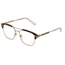 グッチ GUCCI サングラス GG0241S 001 ウェリントン型 メンズ ゴールド+ブラウン系マーブル