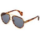 グッチ GUCCI サングラス アジアンフィット GG0447S 005 ティアドロップ型 メンズ ブラウン系マーブル+ゴールド+グレー系