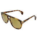 グッチ GUCCI サングラス アジアンフィット GG0525S 004 ティアドロップ型 メンズ ブラウン系マーブル+ブラウングリーン系