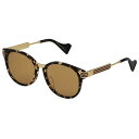 グッチ GUCCI サングラス アジアンフィットモデル GG0586SA 003 メンズ レディース ブラウン系マーブル+イエロー系