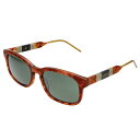 グッチ GUCCI サングラス アジアンフィット GG0602S 003 スクエア型 メンズ ブラウン系マーブル+グレー