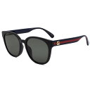 グッチ GUCCI サングラス アジアンフィット GG0855SK-002 UVカット アイウェア メンズ レディース ブラック+グレー
