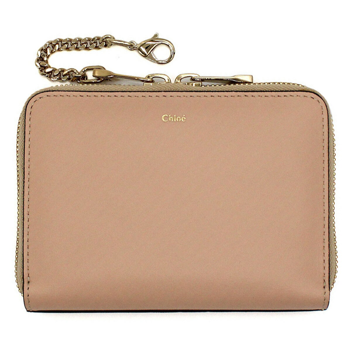 クロエ 二つ折り財布 レディース Chloe クロエ 3P0272 882 B9X PORTEFEUILLE 財布 二つ折り財布 折りたたみ財布 小銭入れ付き ラウンドファスナー ウォレット レディース 本革 レザー ブラッシュヌード+ヘーゼルブラウン