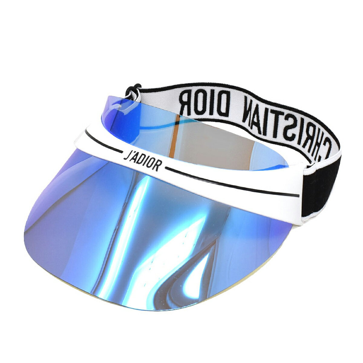 ディオール Dior サンバイザー 帽子 UVカット 日除け CLUB1-G0Y VISOR クラブサンバイザー レディース ユニセックス MTWHT BLU MR ブルー系+ホワイト+ブラック