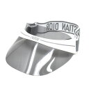 ディオール Dior サンバイザー 帽子 UVカット 日除け CLUB1-HYM VISOR クラブサンバイザー レディース ユニセックス WHITE GREY...