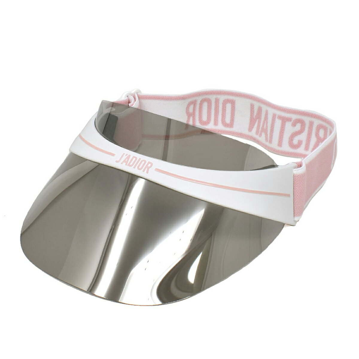 ディオール Dior サンバイザー 帽子 UVカット 日除け CLUB1-JQO VISOR クラブサンバイザー レディース ユニセックス MT WHITE PIN グレー+ピンク+ホワイト