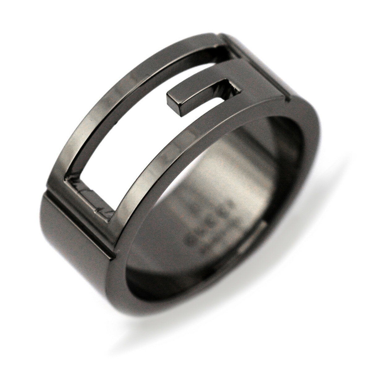グッチ GUCCI アクセサリー リング 指輪 BRANDED THIN BAND BLK RUTH SLV 224028-J8400/8195 レディース メンズ ブラック