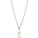 グッチ GUCCI ダイアゴナル インターロッキングG エングレービング プレート ネックレス 774055 J8400 8106 angu00550l ペンダ...