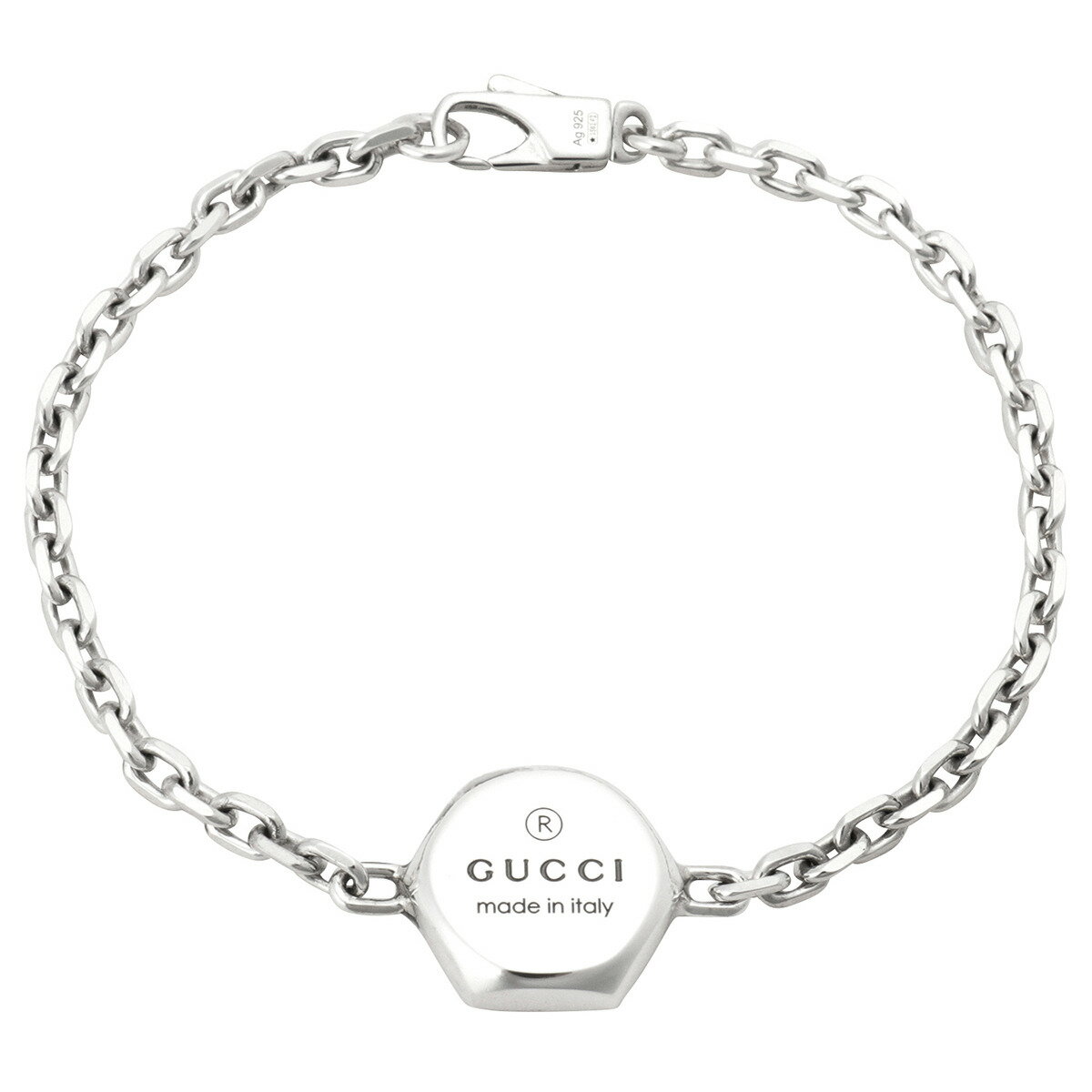 グッチ GUCCI トレードマーク エングレービング ブレスレット シルバー 779169 J8400 8106 レディース メンズ ユニセックス アクセサリー...