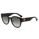 グッチ GUCCI サングラス アジアンフィット アイウェア UVカット ウェリントン GG1304SK-001 メンズ レディース ユニセックス ブラック+グ...