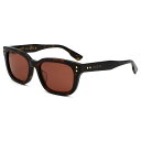 グッチ GUCCI サングラス アジアンフィット アイウェア UVカット スクエア GG1605SK-002 メンズ レディース ユニセックス ハバナ+ブラウン