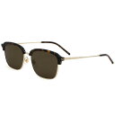 グッチ GUCCI サングラス アジアンフィット GG1733SK-002 アイウェア EYEWEAR スクエア型 メンズ レディース ユニセックス ハバナ+ゴ...