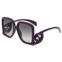 グッチ GUCCI サングラス グローバルフィット GG1326S-003 スクエア型 レディース バイオレット+グレーグラデーション