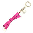 ケイト・スペード kate spade NEW YORK 1kru0112-650 metallic leather bow keychain key fobs リボンモチーフ キーリング キーホルダー バッグチャーム レディース ブランド 正規 新作